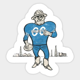 Mid Century Houston Oilers Design Sticker